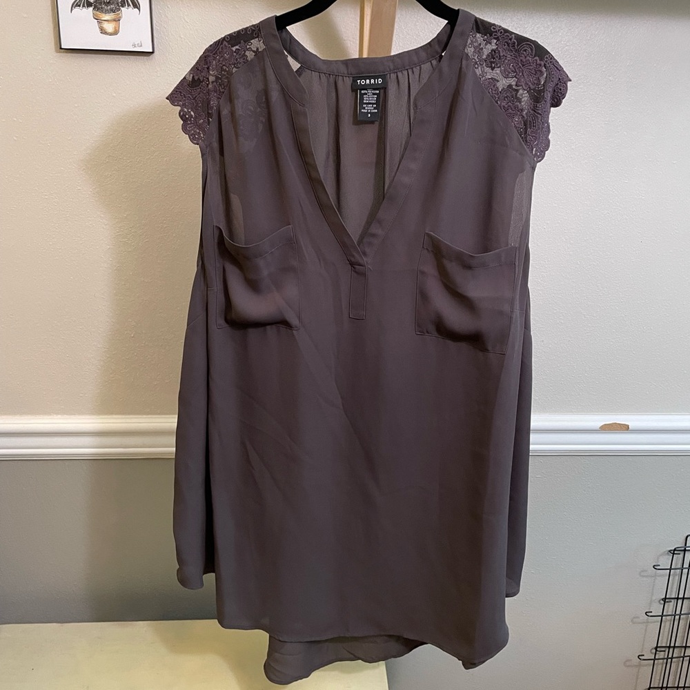 Torrid Georgette style blouse top